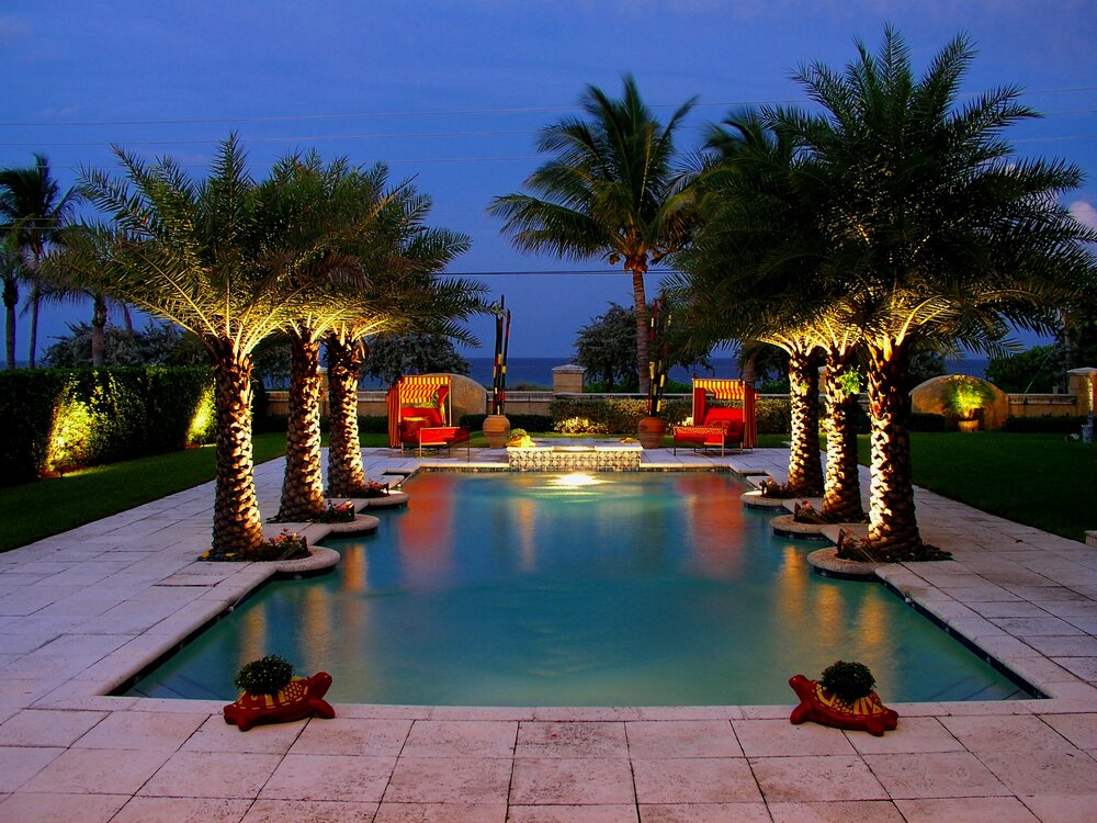 pool-with-tree-lighting